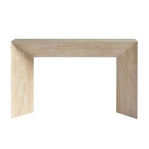TIANA Hall Table | Natural Marble Travertine | Beige