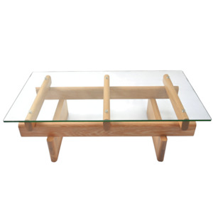 NEO Coffee Table | Tempered Glass | Natural