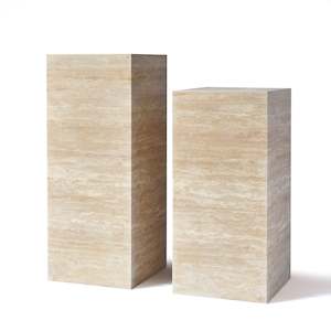 SIENNA | Plinth | Pedestal | Natural Travertine | Beige