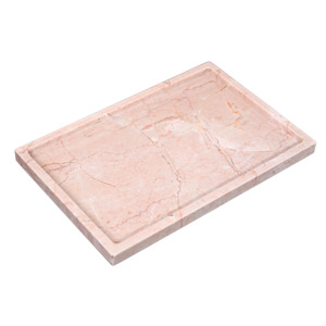 Rectangular Marble Serving Tray | Cream Rose