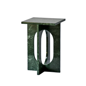 Side Table: LILA | Side Table | Natural Marble | Imperial Green