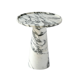 Side Table: HALO | Side Table | Natural Marble | Arabescato