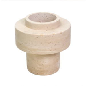 Travertine vase | Natural Travertine | 16cmX16cmX16cm