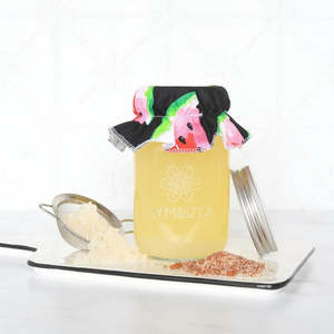 Kitchenware: Symbiota Water Kefir Kit Complete Kit - Jar, lids, utensils, organic sugar and culture