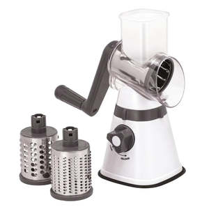 Graters Zesters: Avanti Tabletop Drum Grater with 3 Blades