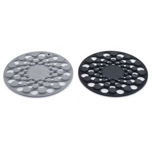 Heat Mats Trivets: Joseph Joseph Spot-On Set of 2 Silicone Trivets (Round) - Grey