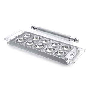 Marcato Ravioli Tablet with Rolling Pin - Silver