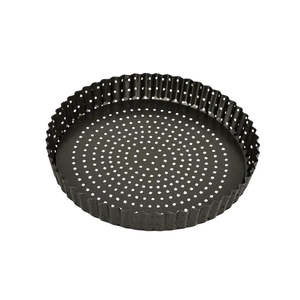 Pies Quiches Tarts: Bakemaster Non-Stick Perfect Crust Quiche Pan - 23cm