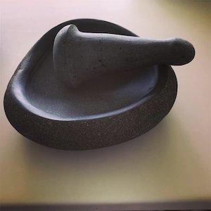 Andesite Mortar and Poi Pounder