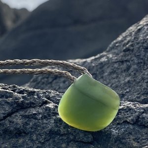 Products: Hand-Carved Pounamu Baby Cockle Necklace by Amie Redpath - AMIE REDPATH Artist