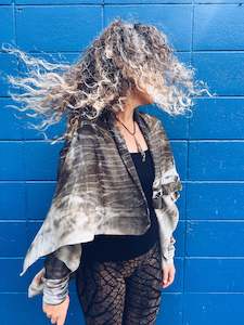 Botanical Clothing: Dark Gum cardigan - Merino M