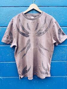 Botanical Clothing: Wild Gum Brown Tee - Cotton M