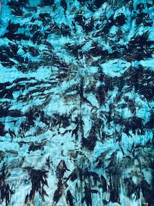 Wild Creations: Plant Dyed Turquoise 100% Wool Blanket ~ Queen