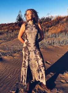 Plant Dyed Merino Wool: Wild Dress ~ Cashmere Wool/Cotton ~ S ~ NEW