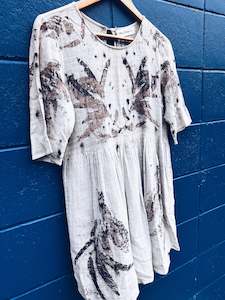 Sale: Wild Eucalyptus dress ~ Cotton ~ S