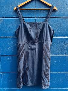 Wild Blue Dress ~ Linen ~ L