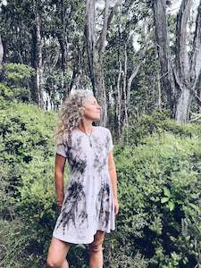 Sale: Purple Eucalyptus dress ~ Cotton ~ S