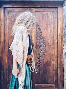 Soga naturally dyed - scarf / shawl - Java