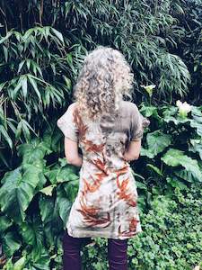 Plant Dyed Larger Sizes: Earthy Gum Dress ~ Merino ~ L/XL