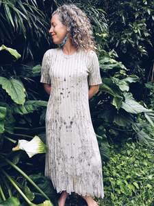 Linen Cotton: Wild Maxi Dress ~ Cotton ~ L/XL ~ NEW