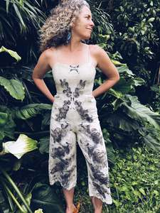 Linen Cotton: Wild Jumpsuit ~ XS