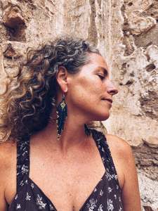 Clay Beaded Earrings ~ Handmade in Guatemala