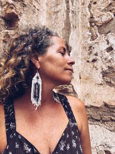 Clay Beaded Earrings ~ Handmade in Guatemala