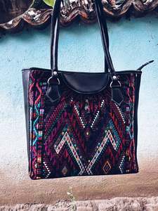 Thread Journeys: Colorful Embroidered Shoulder Bag  ~ Hand embroidered