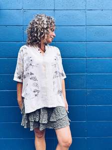 Cream Shirt ~ Linen ~ XL
