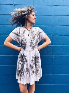 Linen Cotton: Light Purple Dress ~ Cotton ~ S/M