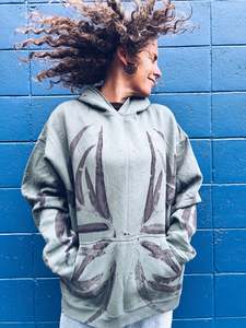Unisex Green Grey Hoody ~ Cotton ~ XL ~ NEW