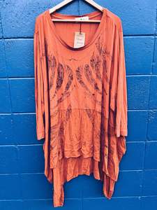 Sale: Orange Dress ~ Viscose ~ Size 30