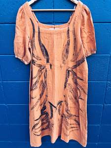 Orange Dress ~ Cotton ~ Size 18+