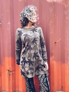 Plant Dyed Merino Wool: Liquid Amber Dress ~ Merino ~ S