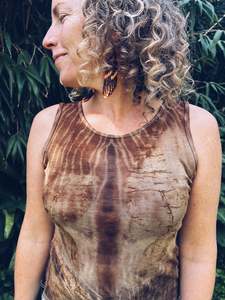 Wild leaf tank top ~ Merino ~ XS/S