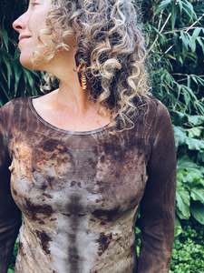 Plant Dyed Merino Wool: St John's Wort Longsleeve ~ Merino ~ XS