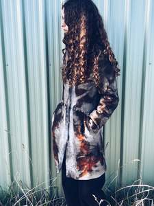 Plant Dyed Merino Wool: Eucalyptus Coat ~ Wool ~ XXS