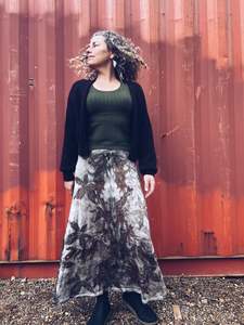 Plant Dyed Merino Wool: Thread Journeys Autumn Leaf Skirt ~ Merino ~ L ~ NEW
