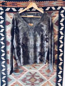 Plant Dyed Merino Wool: Moody Cashmere Jersey ~ Cashmere Wool ~ S/M ~ NEW