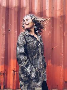 Earthy Wool Coat ~ Wool ~ M/L/XL