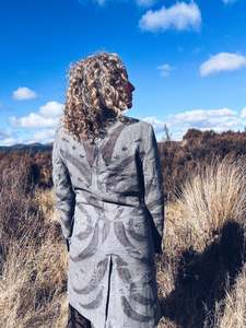 Plant Dyed Merino Wool: Wild Grey Coat ~ Wool ~ XS/S
