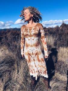 Plant Dyed Larger Sizes: Thread Journeys Dress ~ Merino ~ L ~ NEW
