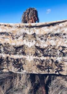 Wool Blanket Wraps Ponchos: NZ Wool Blanket ~ Single ~ Oak & Eucalyptus