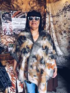 Upcycled Wool Blanket Poncho