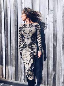 Wild Symmetry Dress ~ Merino ~ XXS/XS