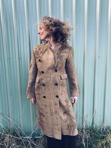Plant Dyed Knitwear: Cashmere Wool Coat ~ Wool ~ L ~ New