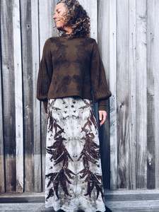 Thread Journeys Autumn Leaf Skirt ~ Merino ~ M ~ NEW