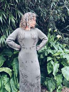 Dresses: Khaki Maxi Dress ~ Linen/Cotton ~ Size L ~ NEW