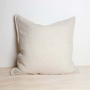 Euro Pillowcases: 100% French Linen Euro pillowcase- Natural Oat