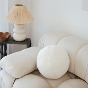 Cushions: Boucle Large Round Cushion
